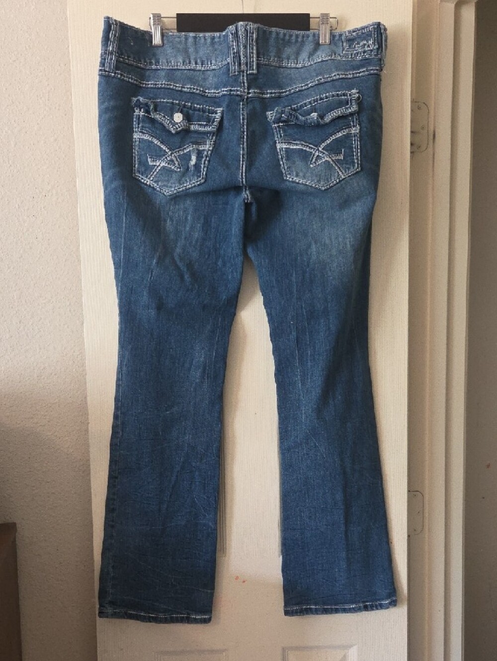 Amethyst Distressed Bootcut Jeans - Picture 3 of 3